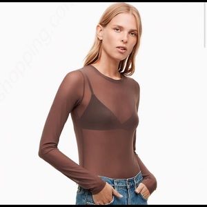 Aritzia Mesh top